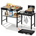 Grill Table - 61" L×31" H×20" W Heavy Duty Pizza Oven Stand