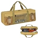 Grill Tool Storage Bag BBQ Grill Utensil Accessory Storage Brown