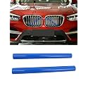 Rejilla para BMW F20 F30 2012-2018, M-Performance - Rayas de parrilla para BMW 320i 328i 330i 335i 428i (G01 G02 G05 F25, BlUE)