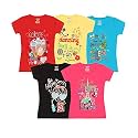 Grils Printed Cotton Half Sleeve Regular Fit