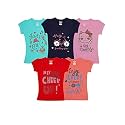 Grils Printed Cotton Half Sleeve Regular Fit
