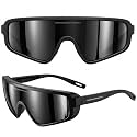 grinderPUNCH Futuristic Space Alien Costume Sunglasses Cyclops Shield Party Mirror Mono Lens