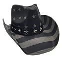 grinderPUNCH Straw Cowboy Hat for Men Women Western Cowgirl Outback Sun Hat