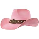 grinderPUNCH Straw Cowboy Hat for Men Women Western Cowgirl Outback Sun Hat