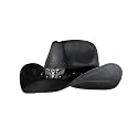 grinderPUNCH Straw Cowboy Hat for Men Women Western Cowgirl Outback Sun Hat