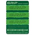 Grip Money Bands (Pack of 3) - GREEN - Premium Silicone Band for Cash &amp; Cards - Slim &amp; Durable Design