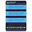 Grip Money Bands (Pack of 3) - LIGHT BLUE - Premium Silicone Band for Cash &amp; Cards - Slim &amp; Durable Design