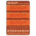 Grip Money Bands (Pack of 3) - ORANGE - Premium Silicone Band for Cash &amp; Cards - Slim &amp; Durable Design