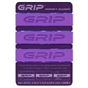Grip Money Bands (Pack of 3) - PURPLE - Premium Silicone Band for Cash &amp; Cards - Slim &amp; Durable Design