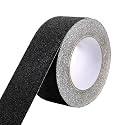 Grip Tape Anti Slip Tape 2 Inch, 33 Feet, Black Heavy Duty Non Skid Tape for Stairs Outdoor/Indoor, Waterproof Safety Adhesive Strips Roll for Ramp Traction Tread Staircases, 80 Grit