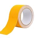 Grip Tape Anti Slip Tape 3 Inch, 20 Feet, Yellow Heavy Duty Non Skid Tape for Stairs Outdoor/Indoor, Waterproof Safety Adhesive Strips Roll for Ramp Traction Tread Staircases, 80 Grit