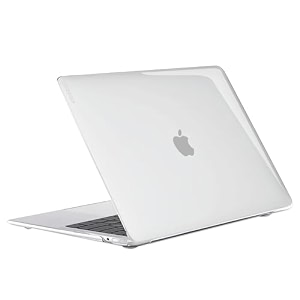 gripp compaq hard shell case for macbook air 13 inch m5m4m3m2 2026202520242022 ultra thin lightweight smooth glossy finish front amp back - clear