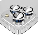 GRIPP 3in1 Focal Camera Lens Protector for iPhone 14 Pro, iPhone 14 Pro Max, Aluminium Alloy Ring, Ultra-Clear HD Glass, Scratch-Resistant, Case Friendly, Easy Install - Silver