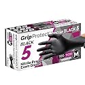 GripProtect Precise 5 Mil Black Nitrile Gloves, Chemical Resistant Gloves