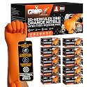 GRIPXX Herkules Grip Heavy Duty 8Mil Nitrile Gloves,3D Raised Diamond Texture-Latex &amp; Powder Free-Industrial, Mechanic