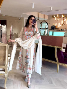 GRISHU COLLECTION Embroidered Anarkali Kurta Bottom