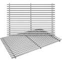GRISUN 7639 304 Stainless Steel Grill Grates for Weber Spirit 300 Series