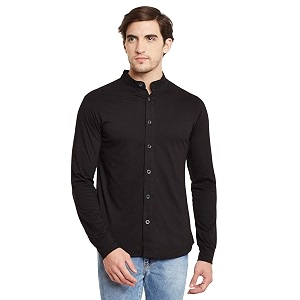 GRITSTONES Mens Plain Regular Fit Casual Shirt
