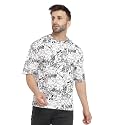GRITSTONES Men Oversized Half Sleeve Cotton T-Shirt