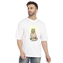 GRITSTONES Men Oversized Half Sleeve Cotton T-Shirt