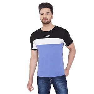 GRITSTONES Printed Half Sleeve Round Neck T-Shirt