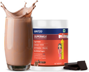 gritzo supermilk growth 13y girls 13g protein powder double chocolate