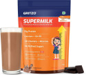 Gritzo SuperMilk Growth+ (7-9y Girls), 10g Protein Powder, Double Chocolate
