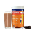 Gritzo SuperMilk Growth+ (7-9y Girls), 10g Protein Powder, Double Chocolate