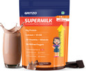 Gritzo SuperMilk Growth+ (7-9y Girls), 10g Protein Powder, Double Chocolate