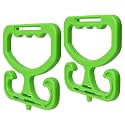 Grocery Bag Carrier, Shopping Bag Holder Handle Carrier, 2 Pack Heavy Duty Grocery Bag Holder, Each One Holds Up to 100lbs, Fits for Carrying Grocery Bags, Shopping Bags, Buckets ETC. (Green)
