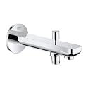 GROHE BauContemporary Bath Spout with Automatic Diverter| Wall Mounted| Scratch Resistant LongLife Finish |Chrome Finish | 10 Year Warranty | 13390000