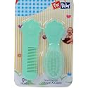 Grooming Comb amp Brush Set for BabiesInfantsToddlersNewborns-Green.