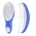 Grooming Comb amp Brush Set for BabiesInfantsToddlersNewborns-Blue