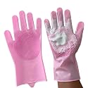 Grooming Gloves for Cats & Dogs - Pet Hair Removal Glove, Silicone Brush for Dog or Cat Washing, Puppy Bath Supplies for Shedding Cleaning Bathing & Massage, Fur Remover Mitt, Shower Shampoo Scrub