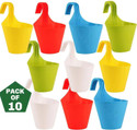 GROOT Hanging/Railing pack of 10 pieces pots Plant Container Set