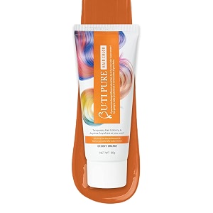 groovy orange copper one day hair color  temporary hair color for women amp men  semi permanent diy hair makeup  ammonia paraben amp ppd free  washable hair colour  zero damage  60g