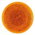 Grote 40063 Sealed 3" Round Stick-On Reflector - Amber