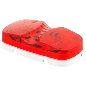 grote 46792 two-bulb square-corner clearance marker light duramold