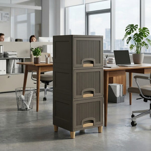 grotheory space efficient multi-layer storage cabinet for home plastic close book shelf