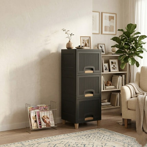 GROTHEORY Space Efficient Multi-Layer Storage Cabinet for