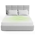 The Grounding Co. Fitted Terra Grounding Sheets California Size – Premium Organic Cotton Earthing Sheet with Silver-Infused Threads– for Sleep, Recovery &amp; Wellness – White