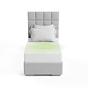 The Grounding Co. Fitted Terra Grounding Sheets Single Size – Premium Organic Cotton Earthing Sheet with Silver-Infused Threads– for Sleep, Recovery &amp; Wellness – White