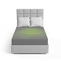 The Grounding Co. Fitted Terra Grounding Sheets Full Size – Premium Organic Cotton Earthing Sheet with Silver-Infused Threads– for Sleep, Recovery &amp; Wellness – Gray