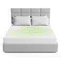 The Grounding Co. Fitted Terra Grounding Sheets King Size – Premium Organic Cotton Earthing Sheet with Silver-Infused Threads– for Sleep, Recovery &amp; Wellness – White