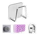 GROVENT® 1 PCS Sink- Stainless Steel Sponge Holder Kitchen Sponge Holder for Sink Dish Sponge Holder for Kitchen Sink Soap Sponge Holder - Sponge Caddy for Kitchen Sink Sponge Holder (Sponge Silver)