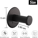GROVENT® 4 pcs Self-Adhesive Stainless Steel Hooks: Heavy-Duty Wall Hangings, Waterproof & Drill-Free - Strong Towel, Coat, and Kitchen Hooks for Bathroom and Kitchen