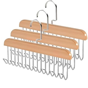 grovent 5 pcs multifunctional non-slip storage hangers with 8 hooks 360 degree swivel plastic belt scarf tie hats bra tank top underwear hanger for home closet clothing storage organization