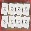 GROVENT® Adhesive Hooks for Wall Heavy Duty 6mm Nail Wall Hooks Adhesive for Photo Frame Hanging Hooks Wall Hook for Wall Hanging Without Drill (12 PCS, Photoframe Hook)