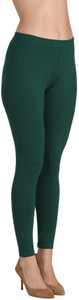 groversons paris beauty ankle length ethnic wear legging green solid