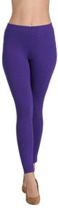 groversons paris beauty ankle length ethnic wear legging purple solid